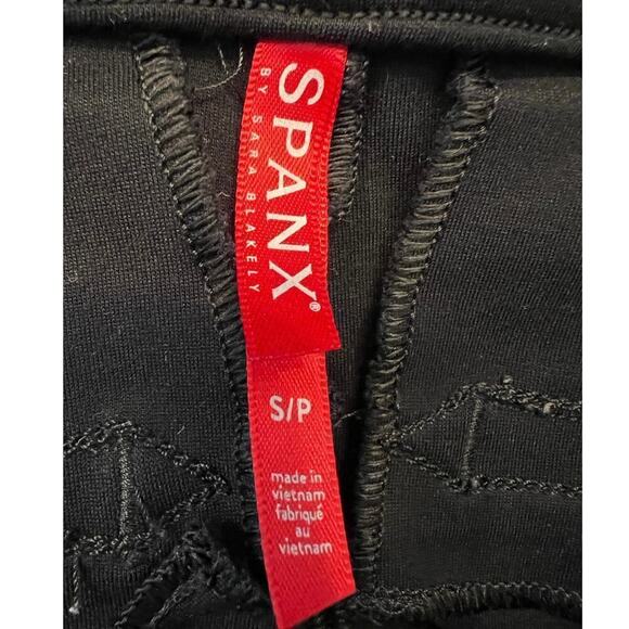 Spanx Black Pull On Ponte Pants Leggings Split Hem Size S - Picture 6 of 9